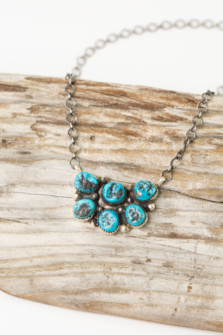 Donovan Nez 20" Kingman Turquoise Simple Necklace