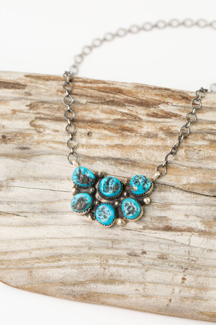 Donovan Nez 20" Kingman Turquoise Simple Necklace