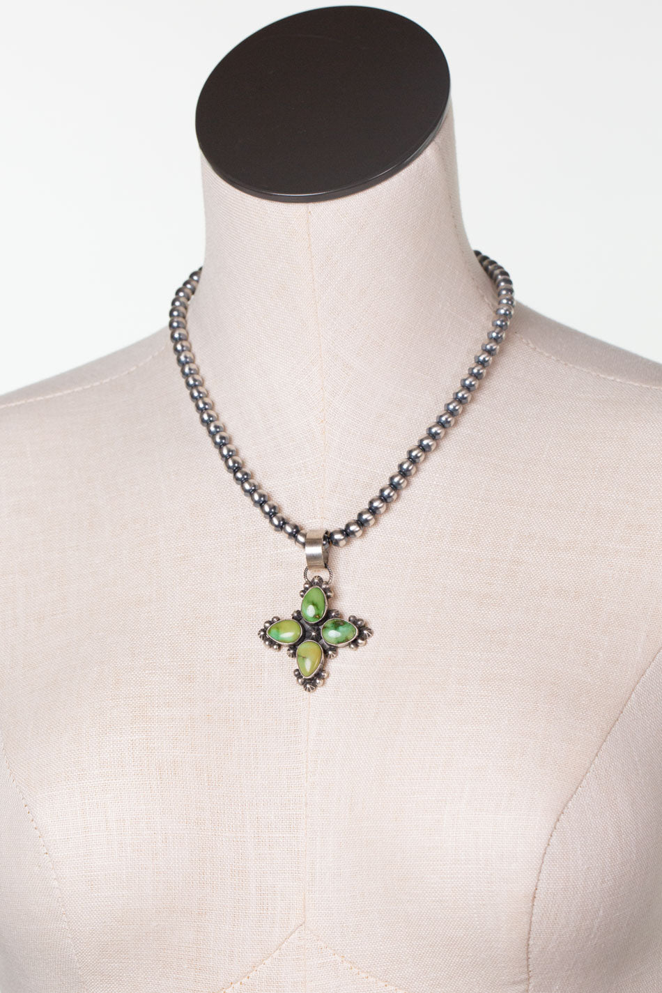 Darrin Livingston 18" Sonoran Gold Turquoise Statement Necklace