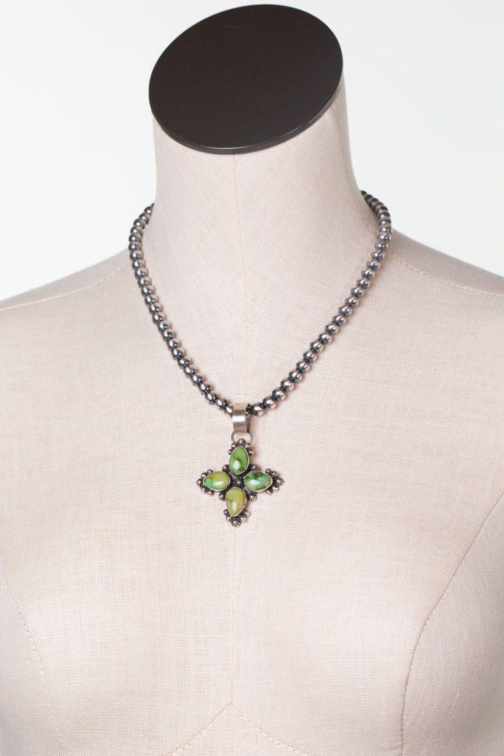 Darrin Livingston 18" Sonoran Gold Turquoise Statement Necklace
