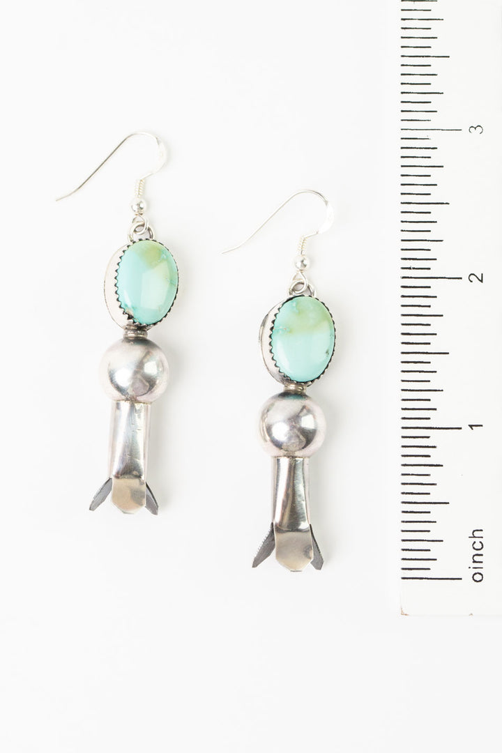Tia Long Turquoise Statement Earrings