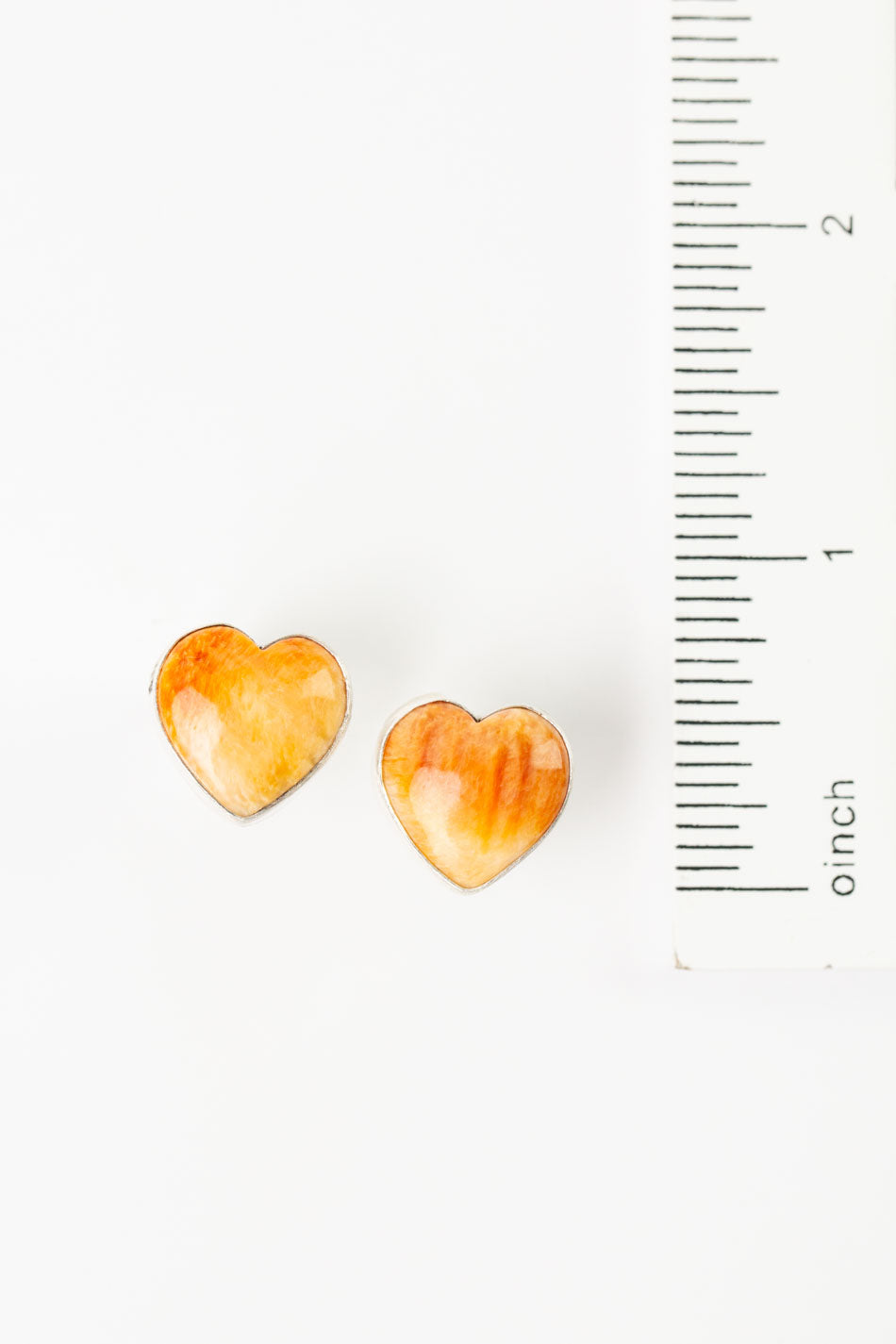 Native American Spiny Oyster Hearts Statement Earrings