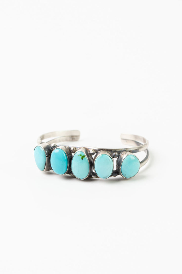 Native American Kingman Turquoise Cuff Bracelet
