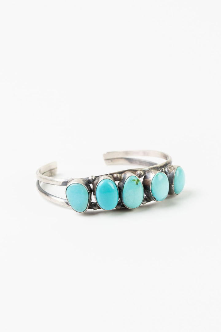 Native American Kingman Turquoise Cuff Bracelet