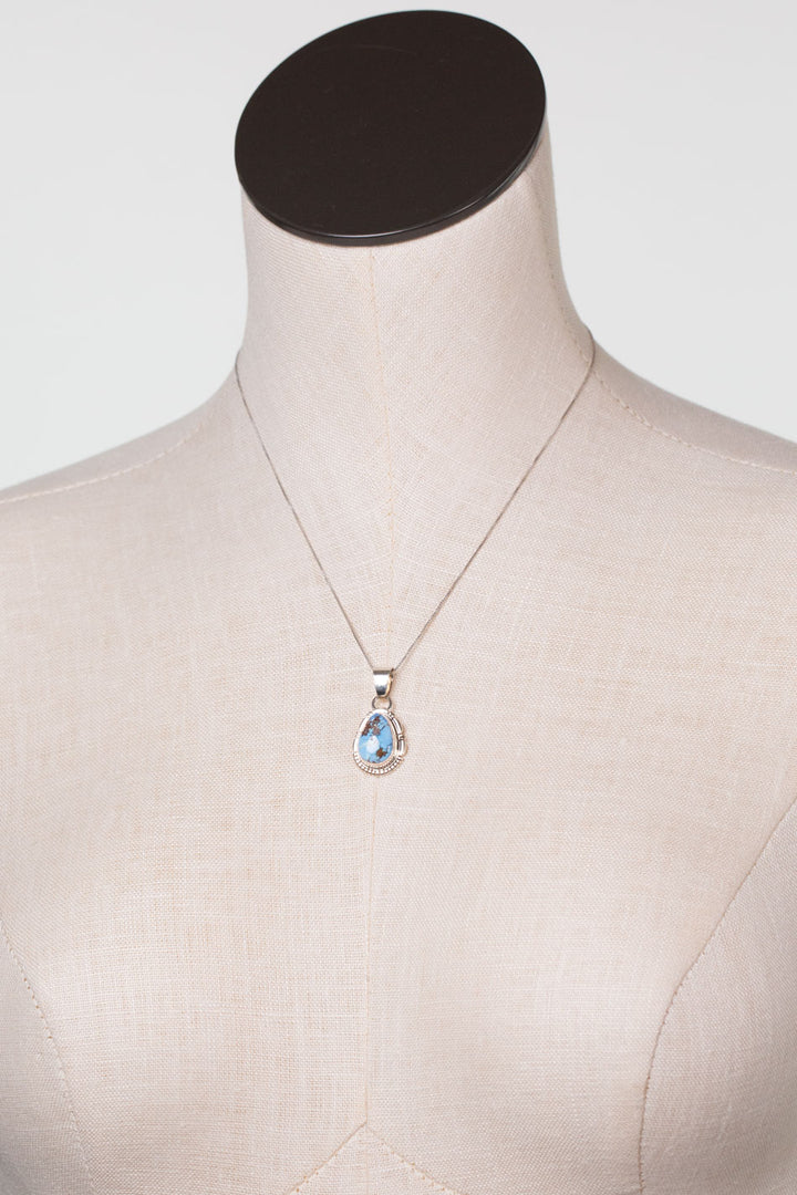 Norvin Johnson 18" Golden Hills Turquoise Simple Necklace