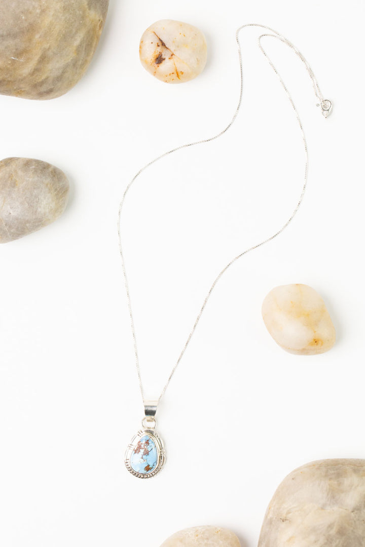 Norvin Johnson 18" Golden Hills Turquoise Simple Necklace