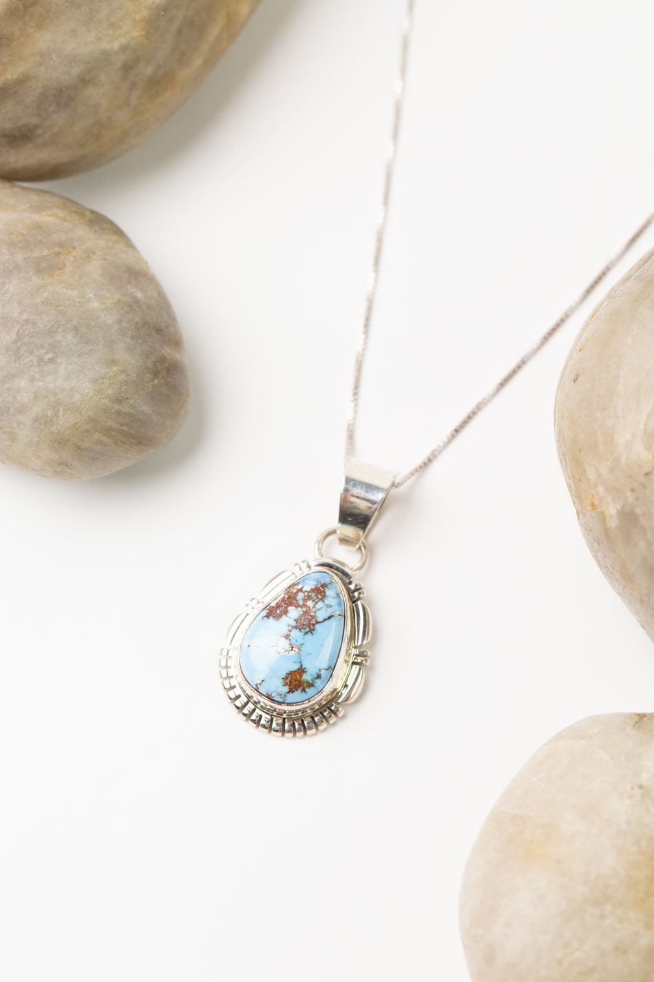 Norvin Johnson 18" Golden Hills Turquoise Simple Necklace