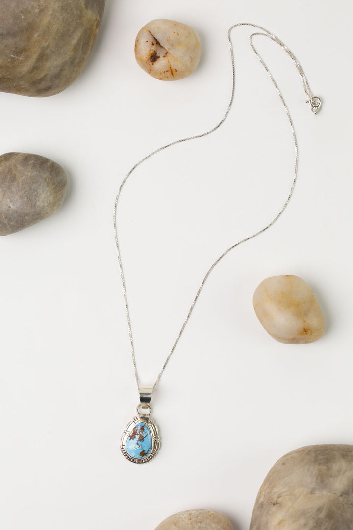Norvin Johnson 18" Golden Hills Turquoise Simple Necklace