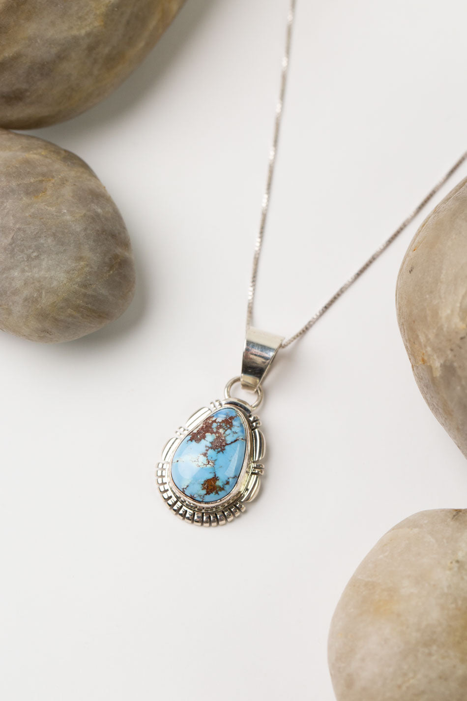 Norvin Johnson 18" Golden Hills Turquoise Simple Necklace