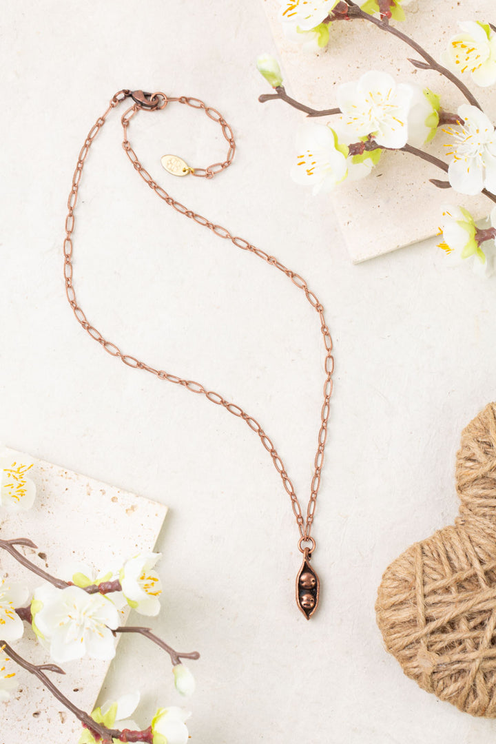 Dominion 15.75-17.75" Two Peas In A Pod Simple Necklace
