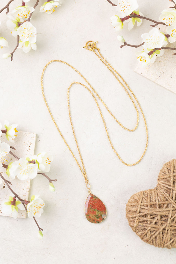 Dominion 33" Unikite Simple Necklace