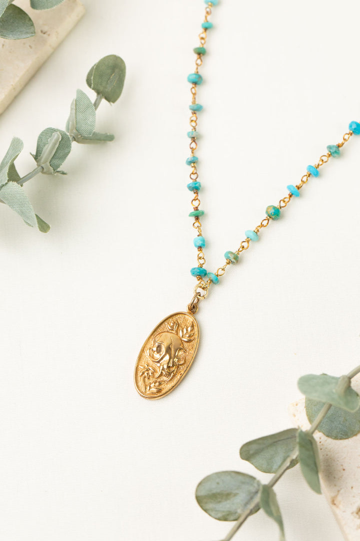 One Of A Kind 16.25-18.25" Turquoise Simple Necklace