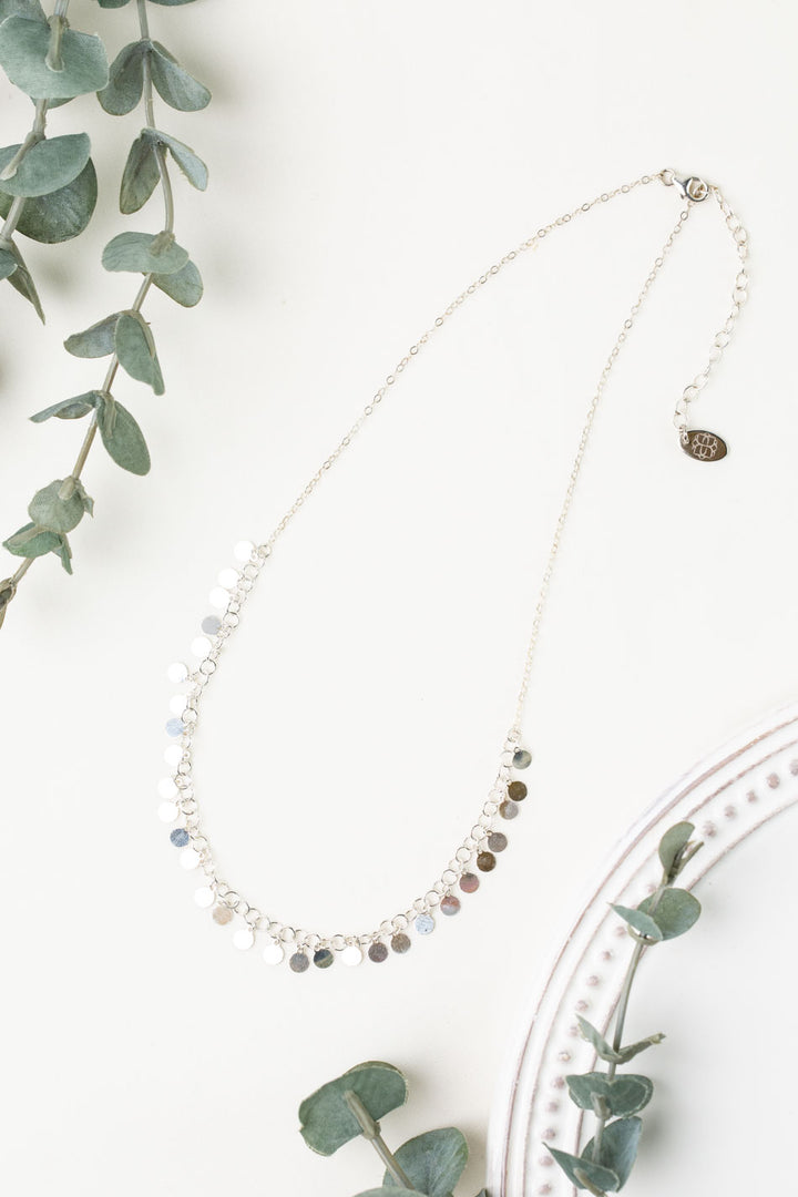 One Of A Kind 15.5-17.5" Sterling Silver Simple Necklace