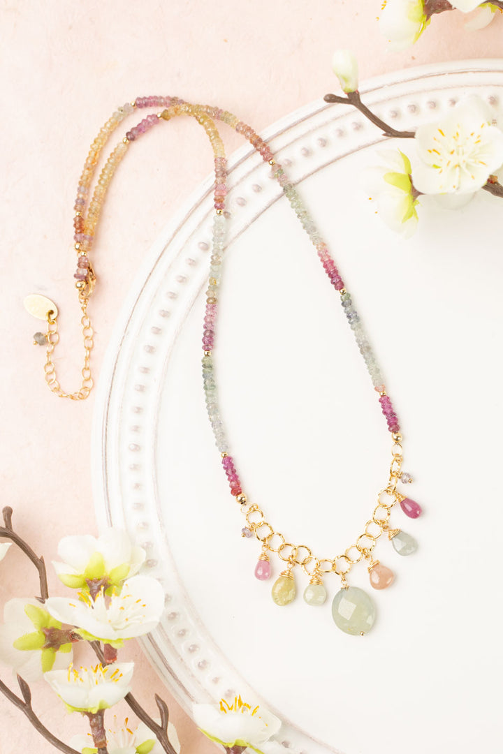 One Of A Kind 17.5-19.5" Sapphire Statement Necklace