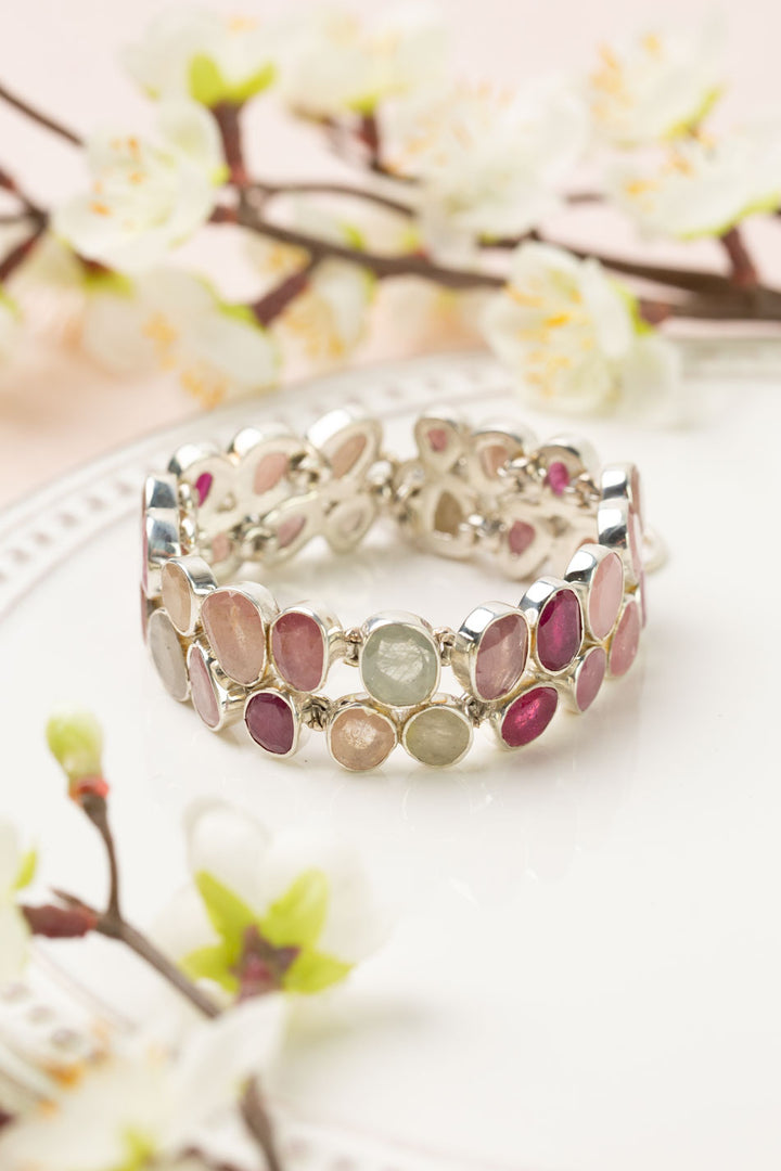 One Of A Kind 7.5-8.5" Sapphire Statement Bracelet