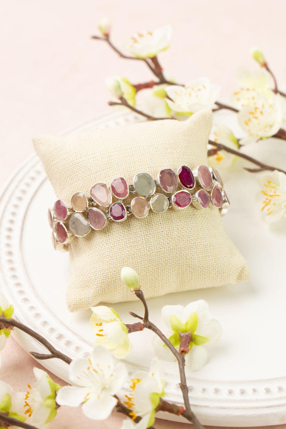 One Of A Kind 7.5-8.5" Sapphire Statement Bracelet