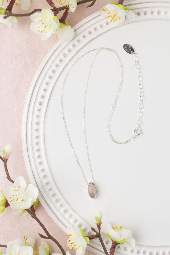 Blush 18.5-20.5" Rose Quartz Simple Necklace
