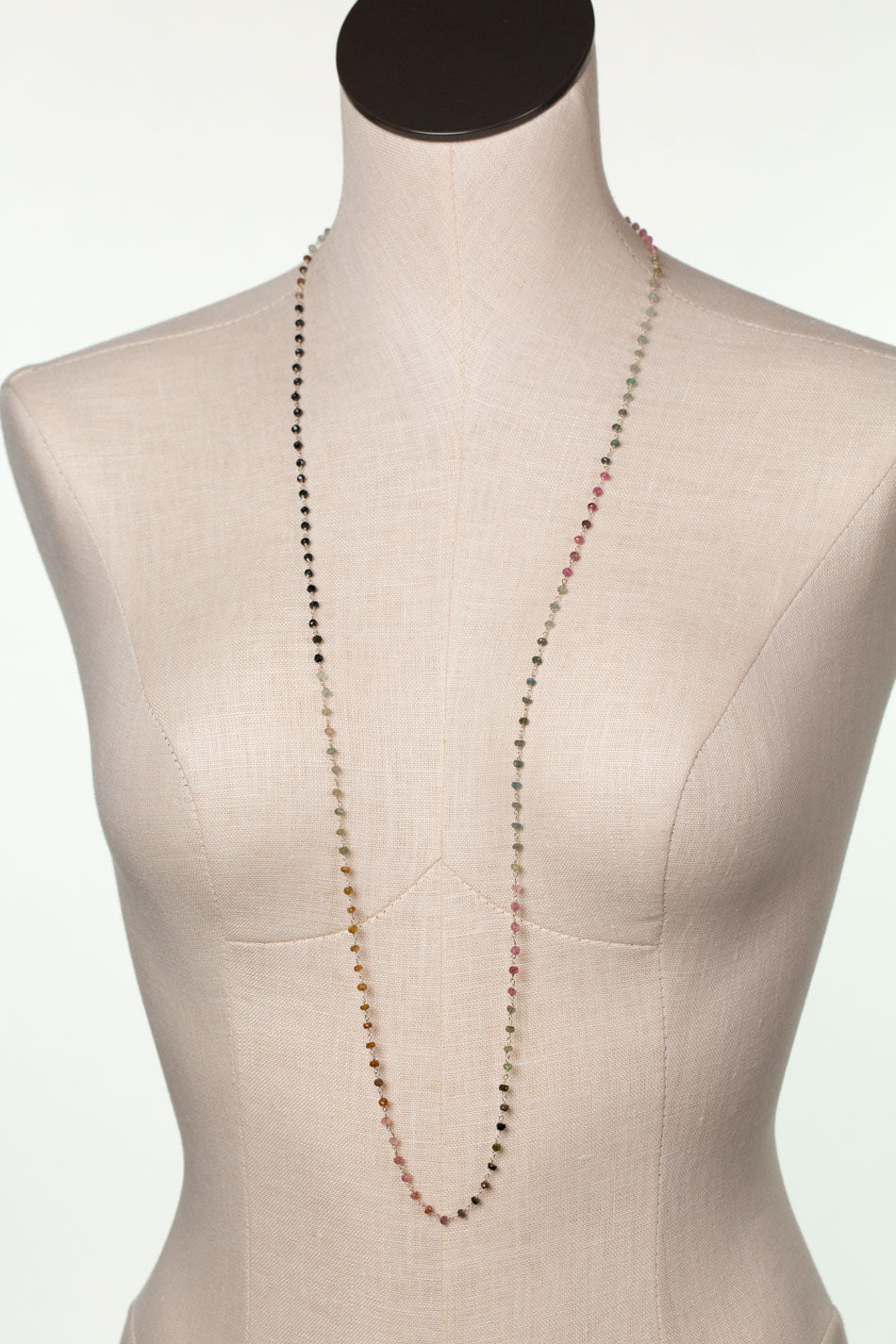 One Of A Kind 40-42" Natural Tourmaline Simple Necklace
