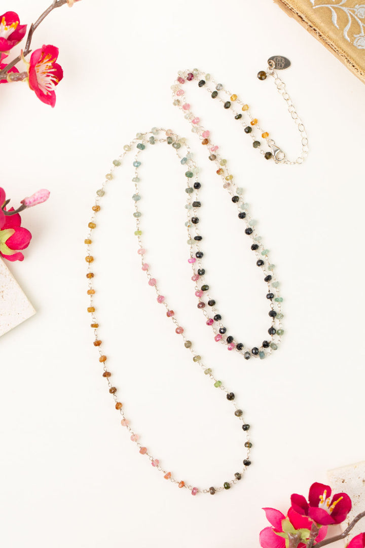 One Of A Kind 40-42" Natural Tourmaline Simple Necklace