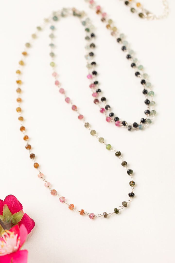 One Of A Kind 40-42" Natural Tourmaline Simple Necklace
