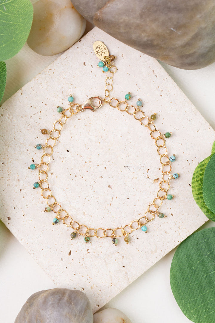 One Of A Kind 7.5-8.5" Turquoise Simple Bracelet