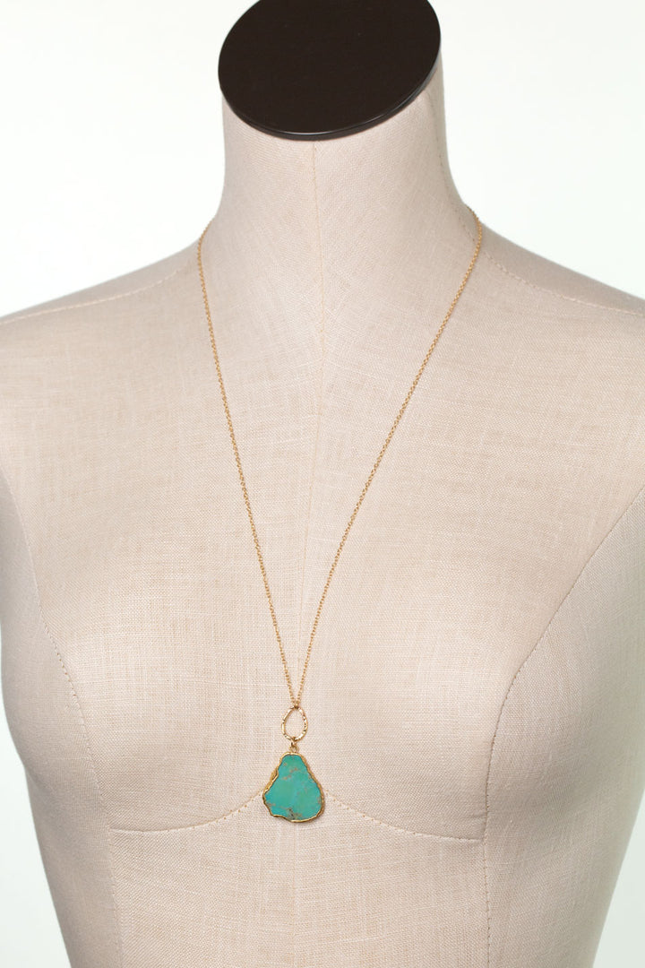 One Of A Kind 25-27" Turquoise Statement Necklace