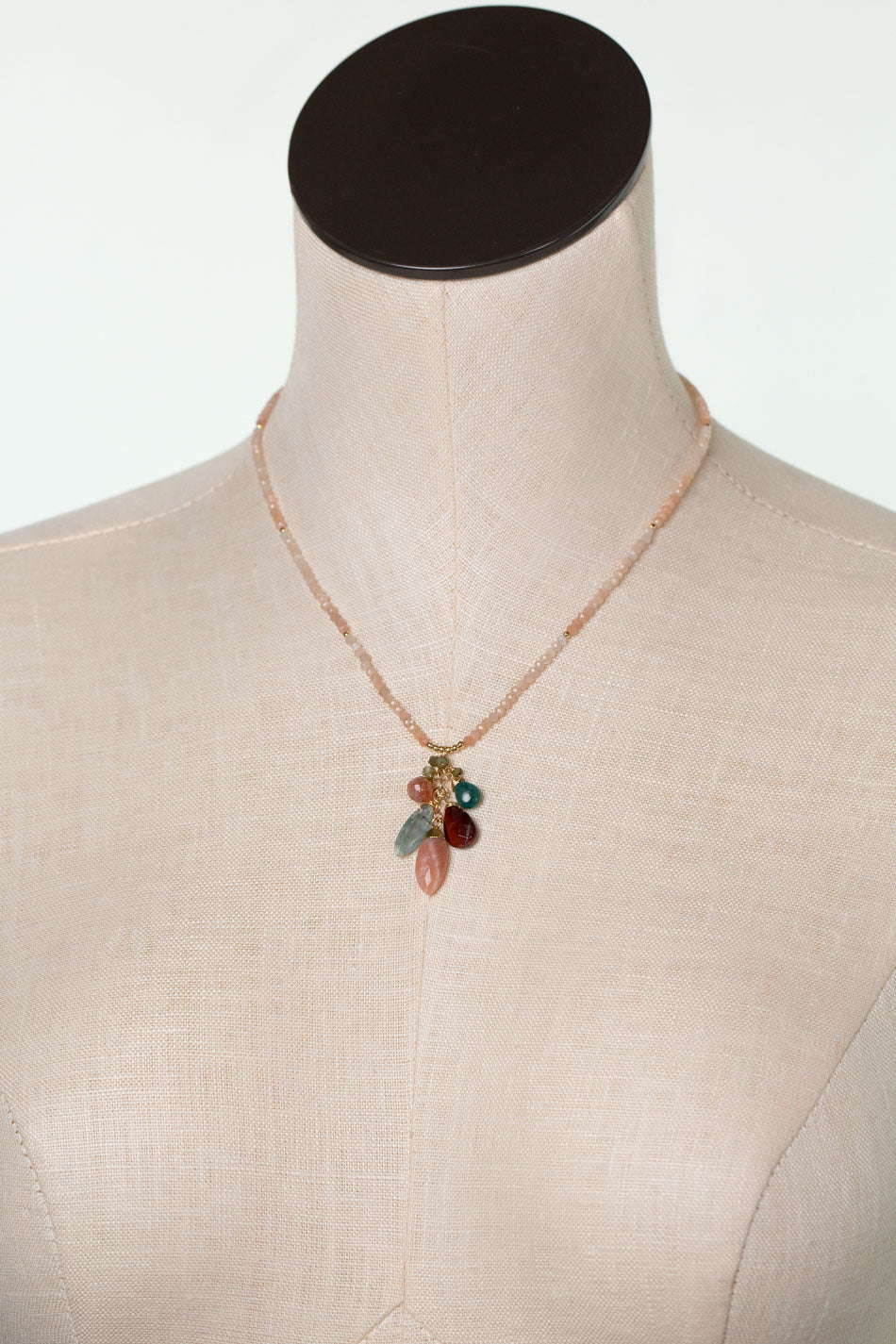 One Of A Kind 15.5-17.5" Cluster Necklace