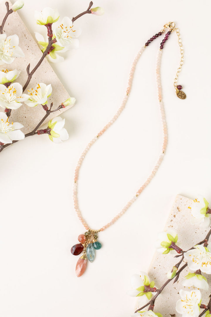 One Of A Kind 15.5-17.5" Cluster Necklace