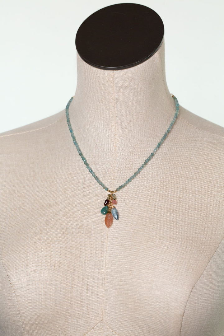 One Of A Kind 16.25-18.25" Cluster Necklace