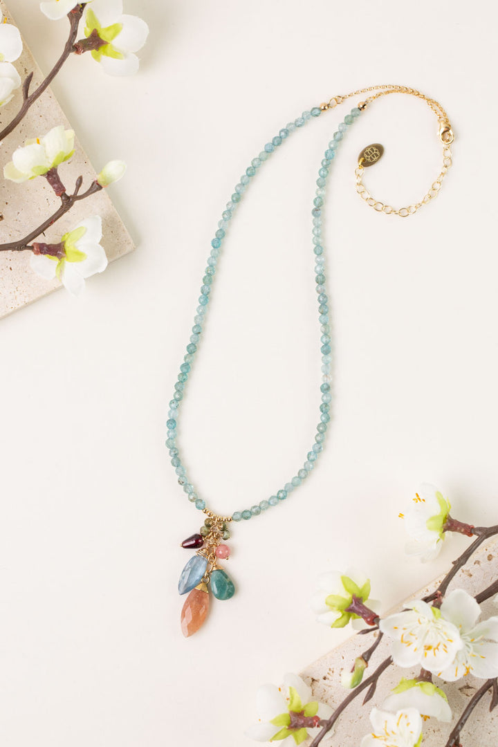 One Of A Kind 16.25-18.25" Cluster Necklace