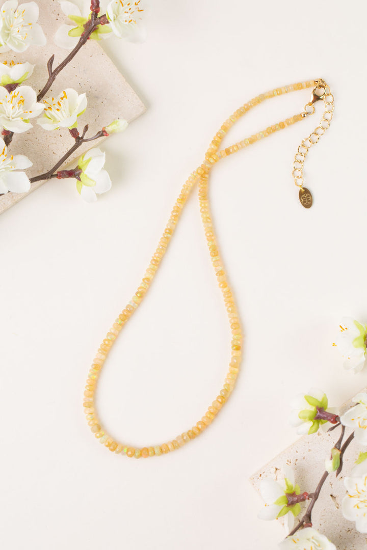 One Of A Kind 18-20" High Quality Opal Simple Necklace