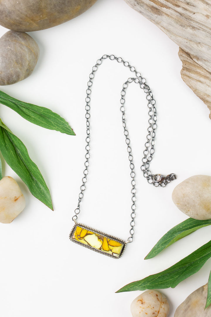 Native American 20" Honey Dahlia Simple Necklace