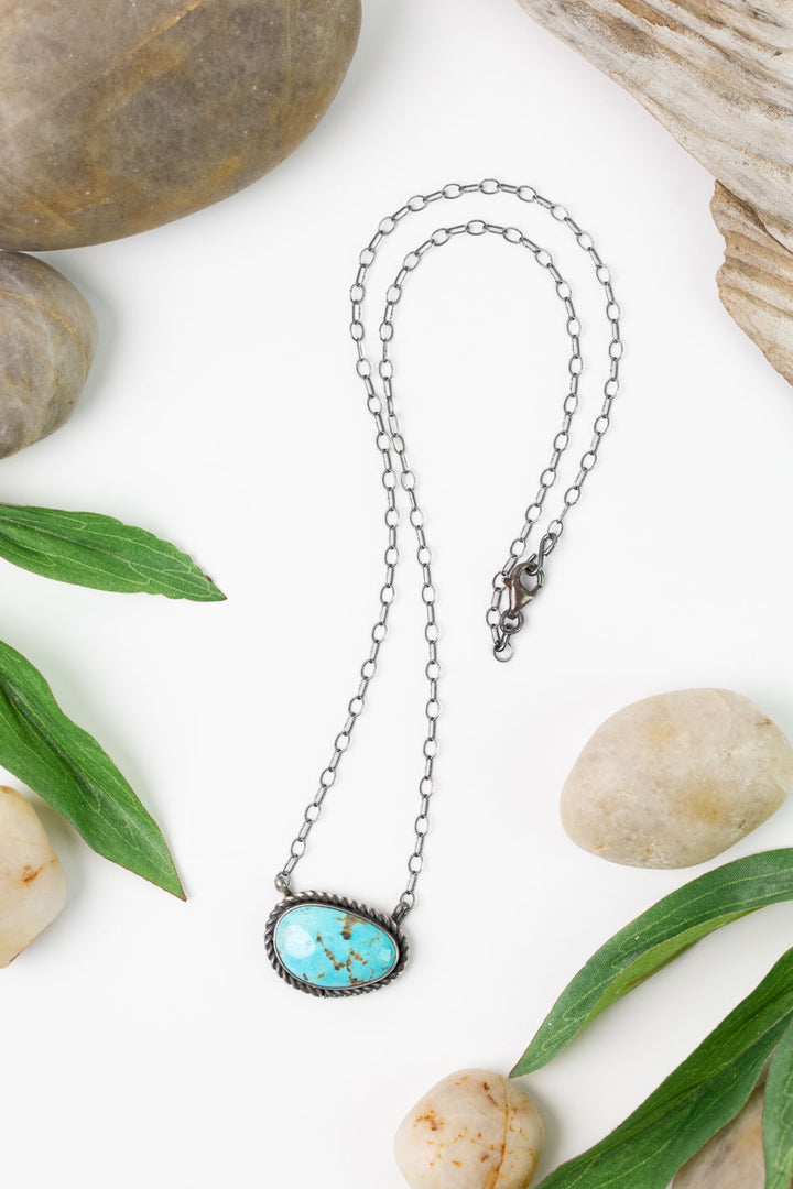 Native American 19.75" Kingman Turquoise Simple Necklace