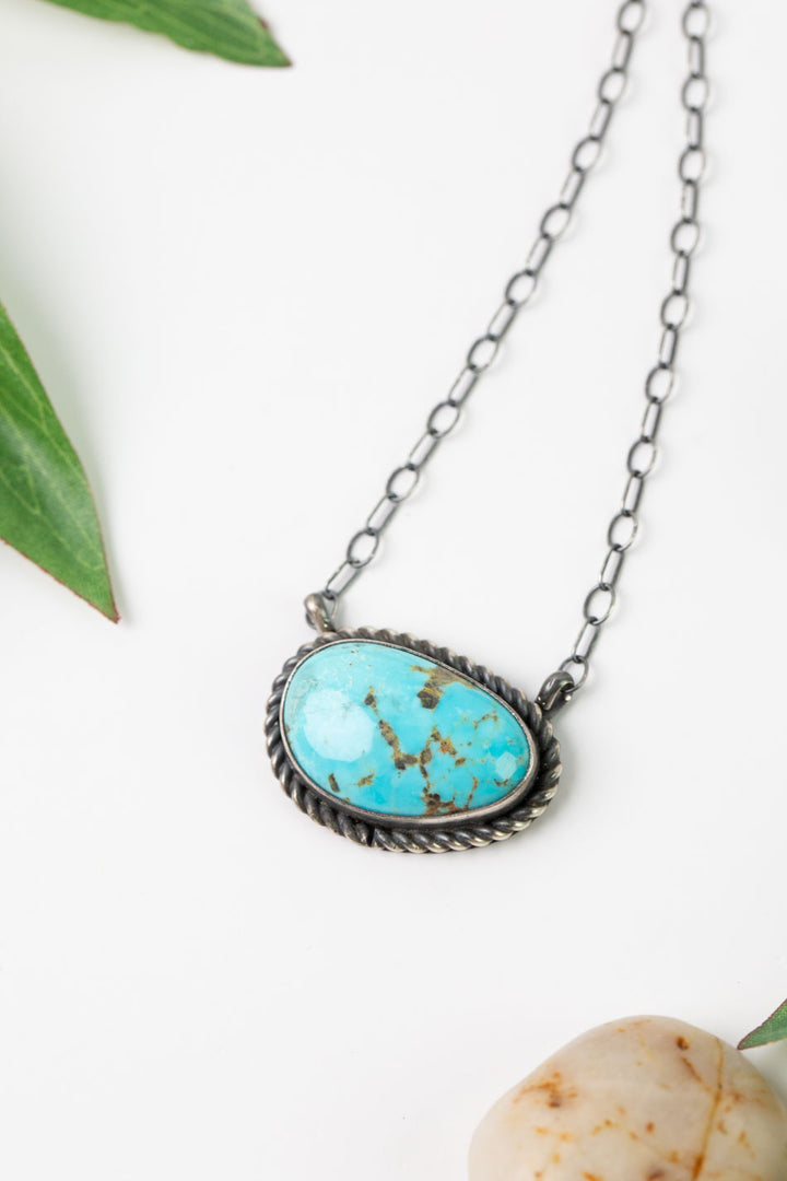 Native American 19.75" Kingman Turquoise Simple Necklace