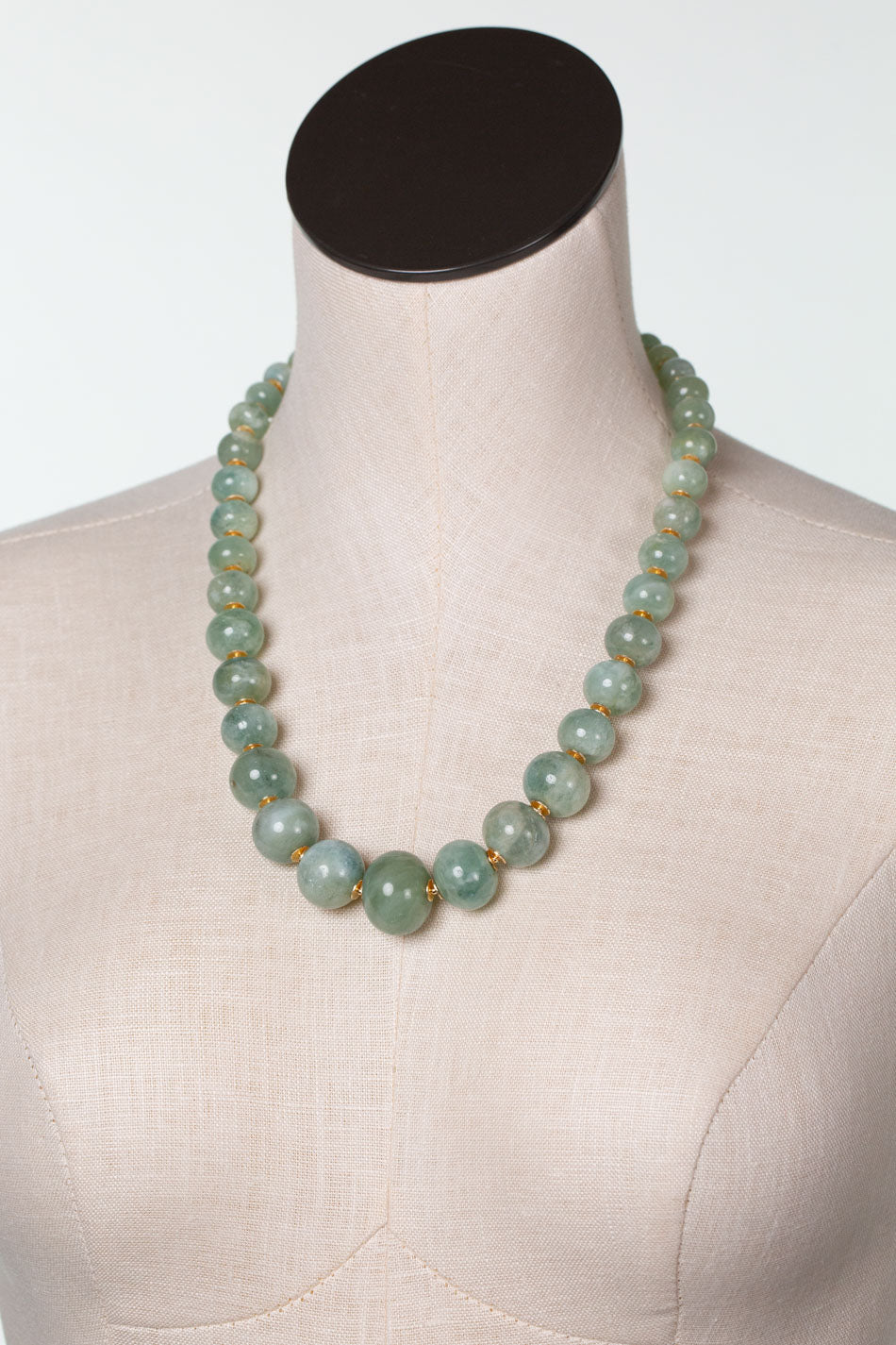 One Of A Kind 21.25-23.25" Natural Aquamarine Simple Necklace
