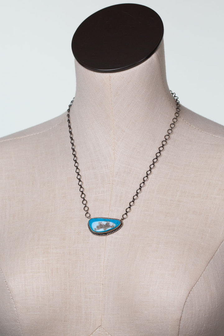 Bessie Skeets 20.25" Kingman Turquoise Simple Necklace
