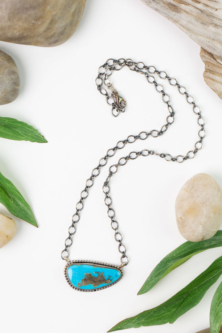 Bessie Skeets 20.25" Kingman Turquoise Simple Necklace