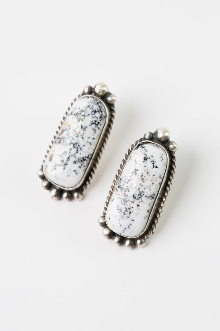 Native American White Buffalo Statement Earrings