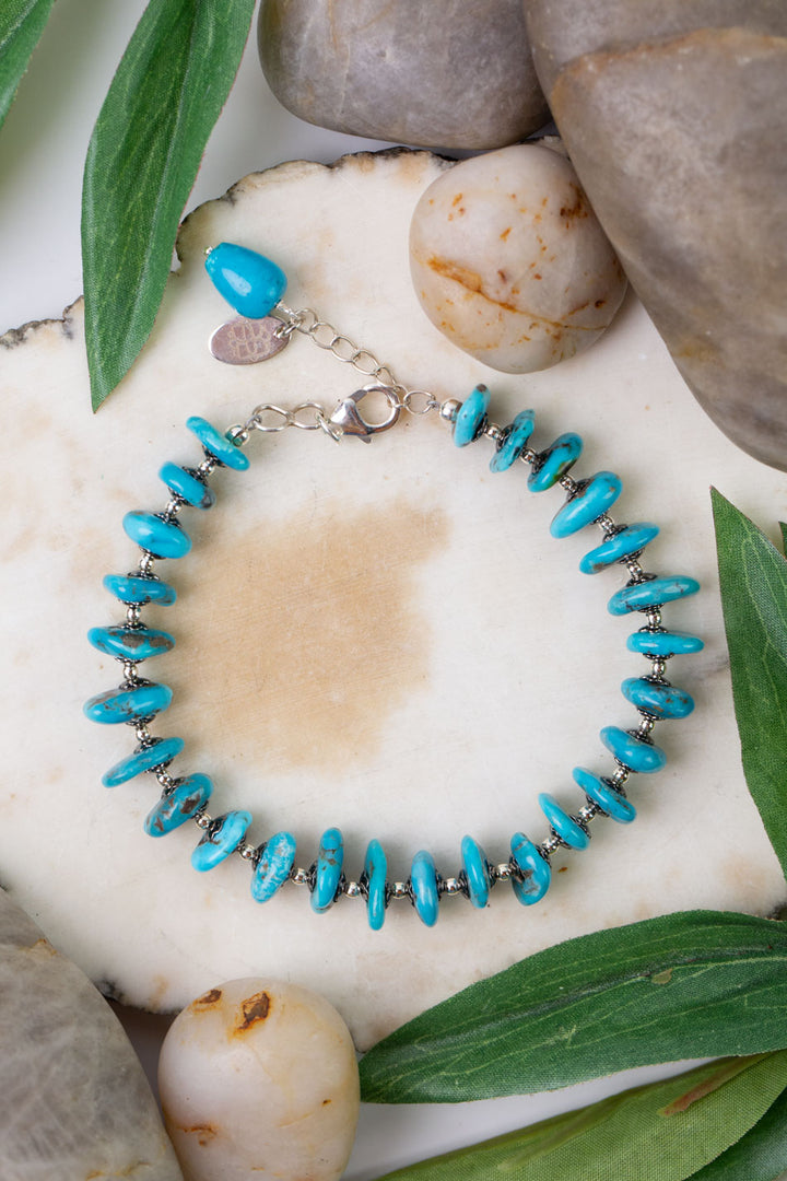 One Of A Kind 7.5-8.5" Turquoise Simple bracelet