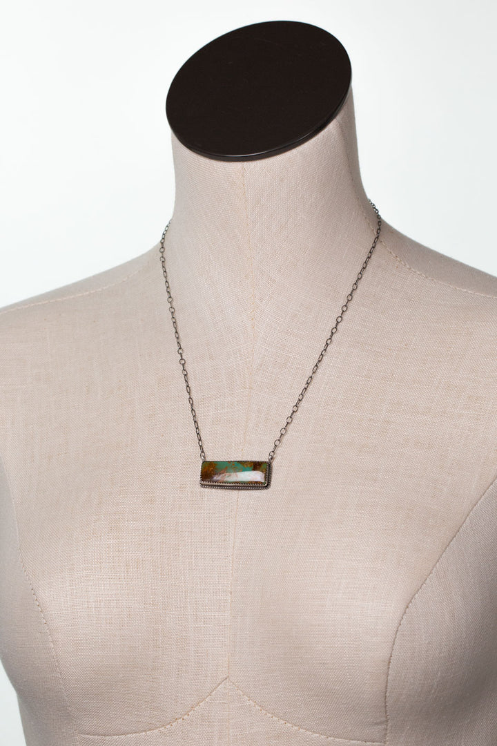 Tia Long Navajo 20.5" Kingman Turquoise Simple Necklace