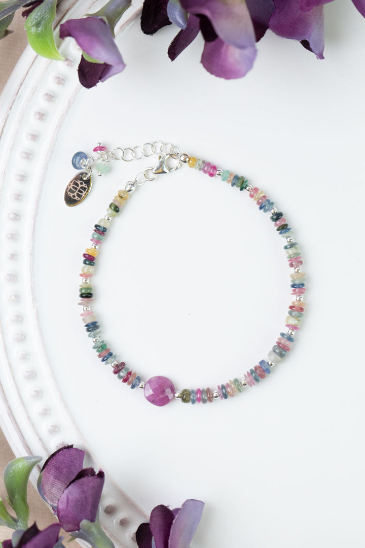 One Of A Kind 7-8" Sapphire Simple Bracelet