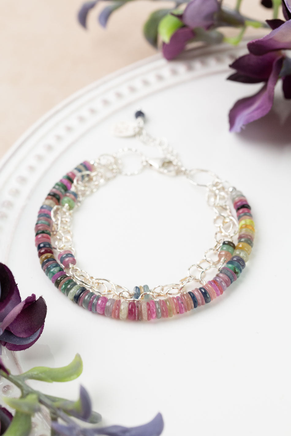 One Of A Kind 7.5-8.5" Sapphire Multistrand Bracelet