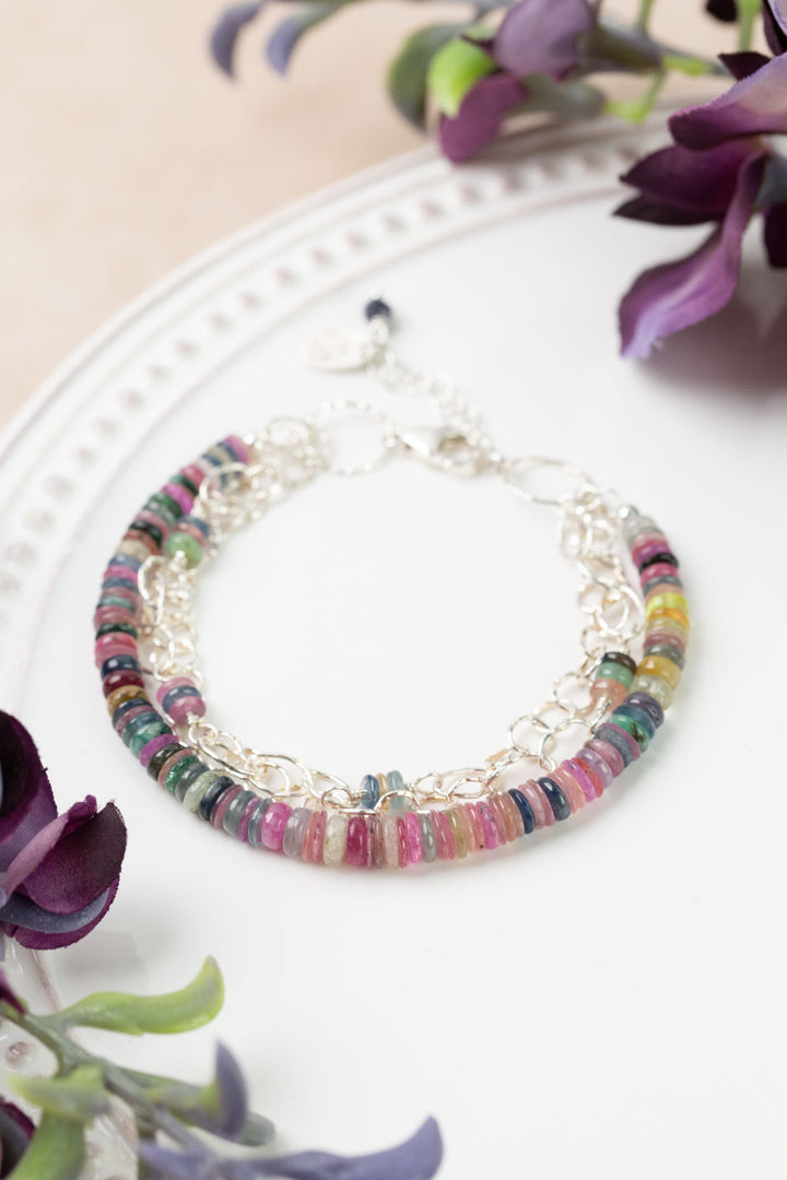 One Of A Kind 7.5-8.5" Sapphire Multistrand Bracelet