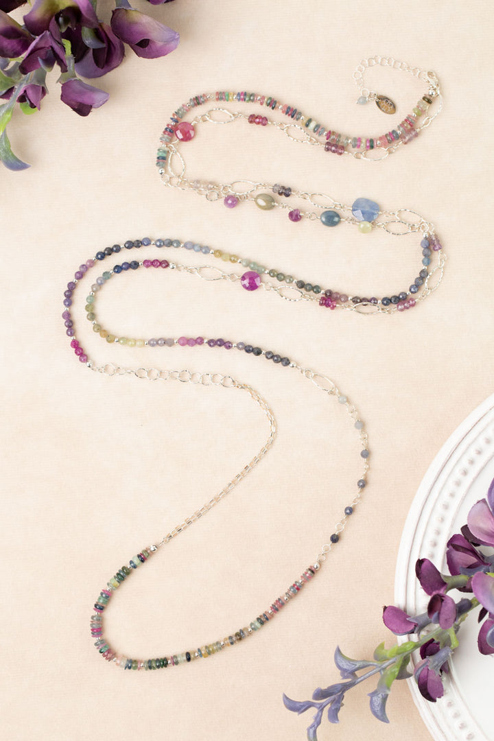 One Of A Kind 56-58" Sapphire Simple Necklace