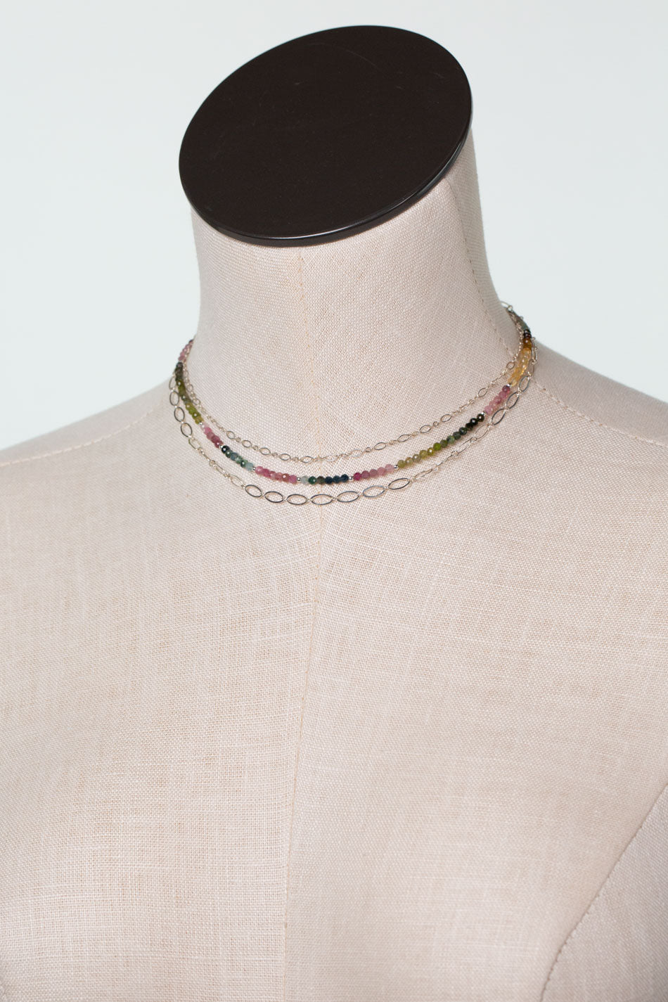 One Of A Kind 32.5" Tourmaline Multistrand Necklace