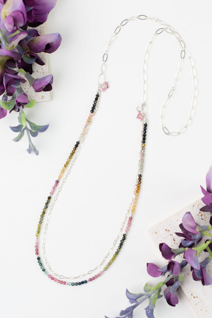 One Of A Kind 32.5" Tourmaline Multistrand Necklace