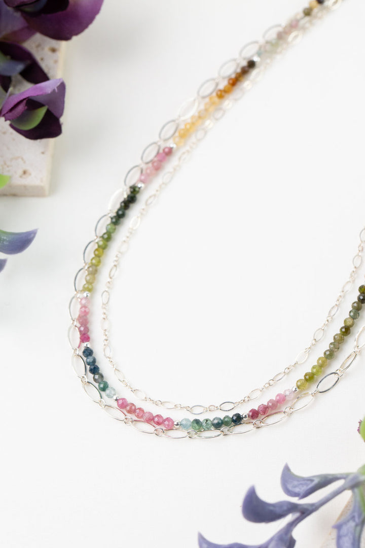 One Of A Kind 32.5" Tourmaline Multistrand Necklace