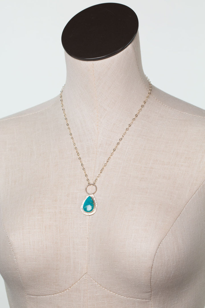 One Of A Kind 18.75-20.75" Kingman Turquoise Simple Necklace