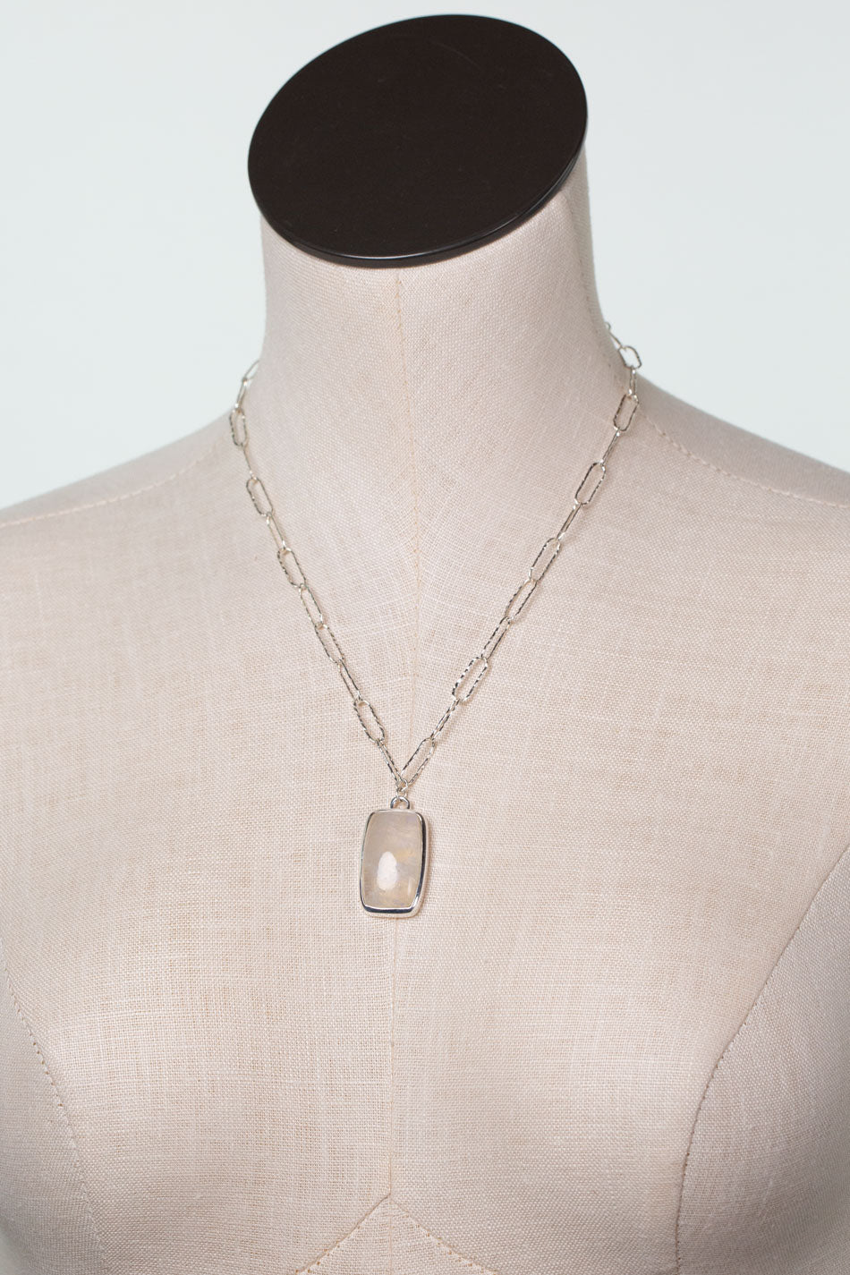 One Of A Kind 18-20" Rainbow Moonstone Statement Necklace