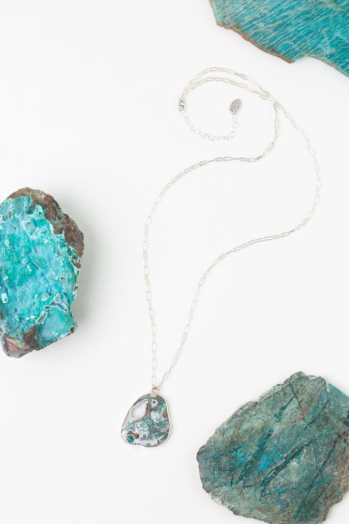 One Of A Kind 25-27" Green Silica Simple Necklace